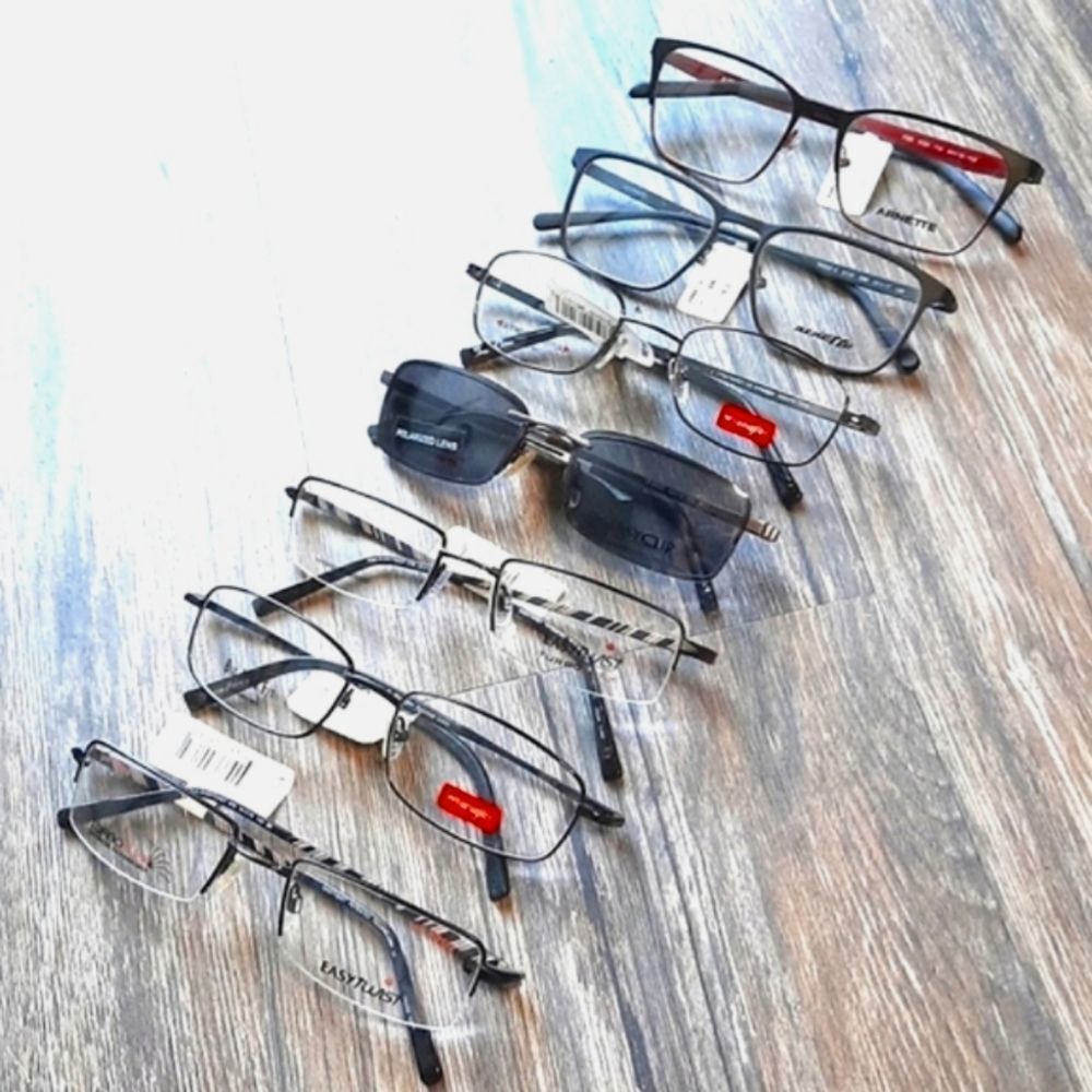SEVEN PAIRS Prescription-ready Eyeglass Frames, Rx'able men Polarized Clip-Ons